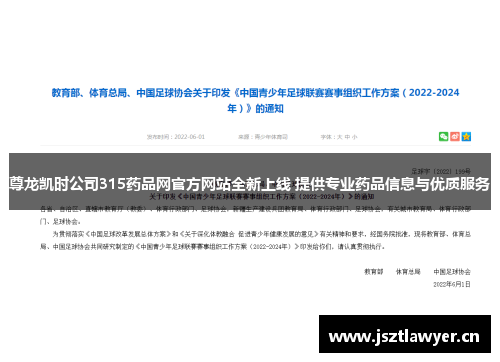 尊龙凯时公司315药品网官方网站全新上线 提供专业药品信息与优质服务